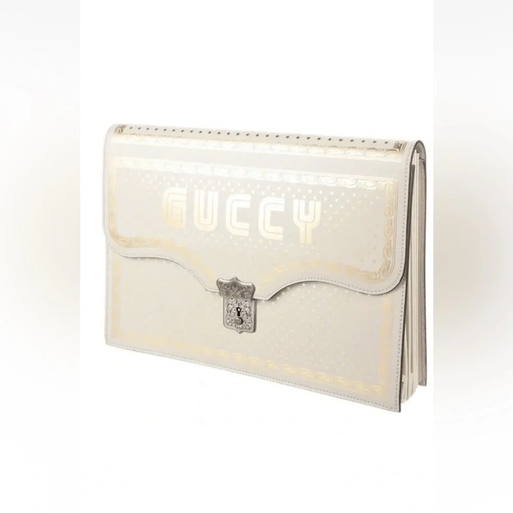 EUC Gucci X Sega Collaboration Star Printed Clutch - Picture 3 of 13